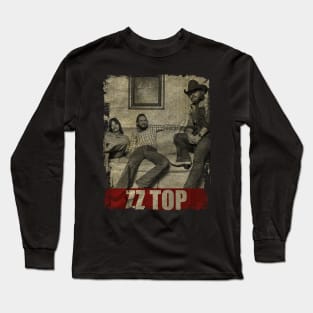 TEXTURE ART-ZZ Top - RETRO STYLE Long Sleeve T-Shirt